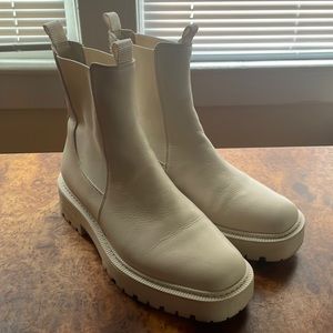 Sam Edelman Laguna Chelsea Boot in Ivory Leather